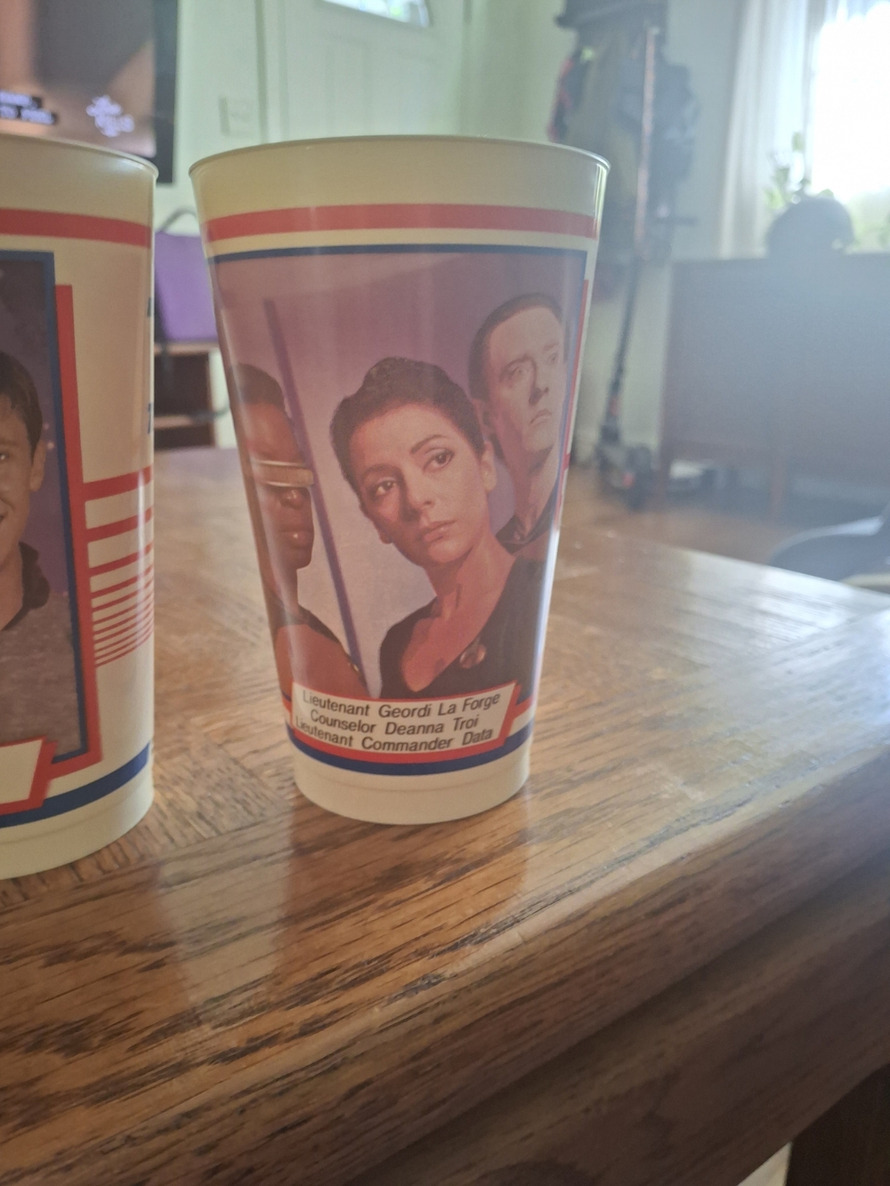 Star Trek The Next Generation Character Collectible Plastic Rare Cups - Set of 5 - Picture 7 of 9